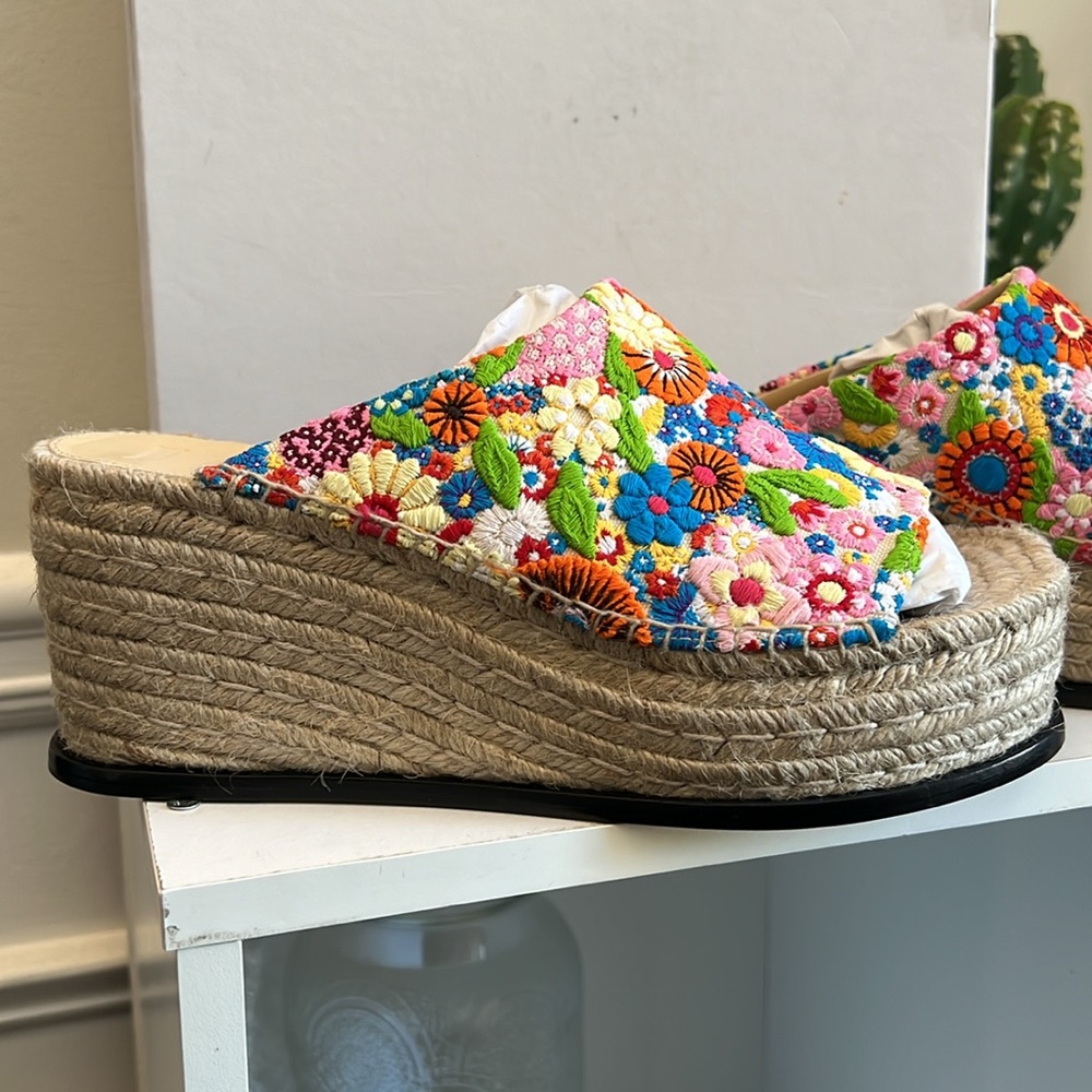 Authentic New Loewe Petal Espadrille Size 38/US 8 - Picture 6 of 16